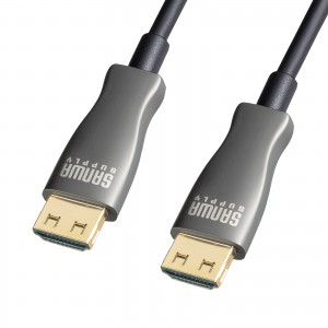 4K60Hzに対応した抜けにくいラッチ付きHDMIケーブル。