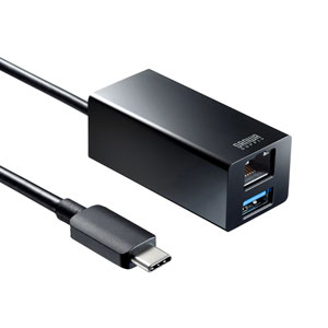 USB Type-Cハブ付き ギガビットLANアダプタ