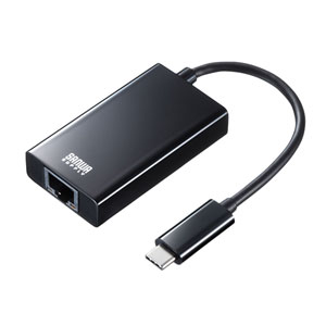 USB3.2 TypeC-LAN変換アダプタ（USBハブポート付）