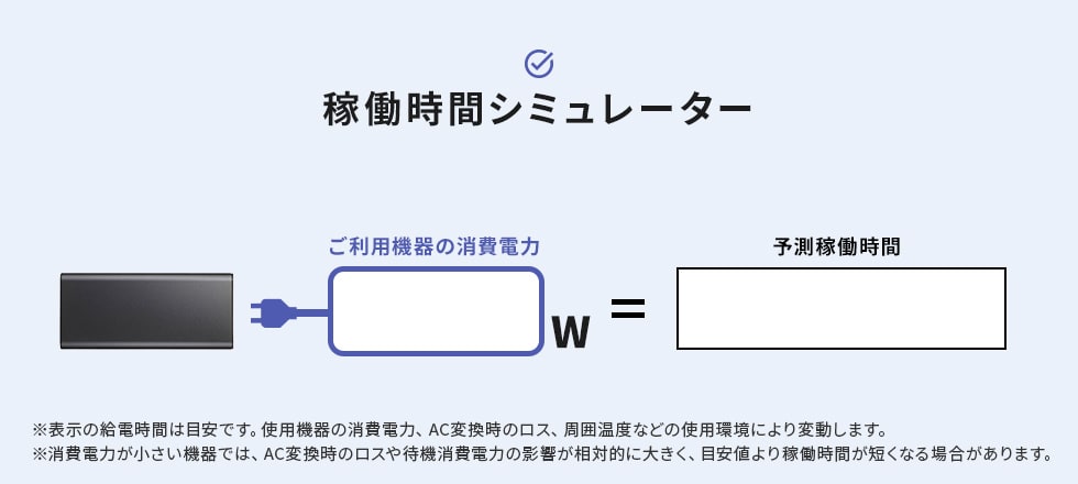稼働時間シミュレーター