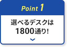 選べるデスクは1800通り