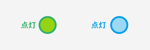 点灯→ゆっくり点滅